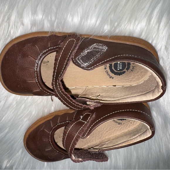 Livie & Luca Chocolate Ruche Mary Jane Shoes - Picture 4 of 9